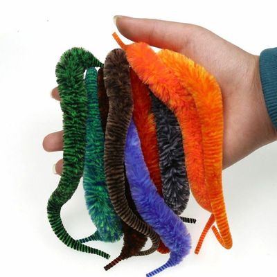 KTGCOZS Pack of 10 Fly Tying Mangum Dragon Tails Snake Wiggle Tail Fly Chenille Materials 10 Colors