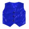 Alvivi Mens Sequin Sleeveless Waistcoat Jazz Dance Sexy Tank Top Irregular Hem Dressy Vest Clubwear Royal Blue C Medium view 4