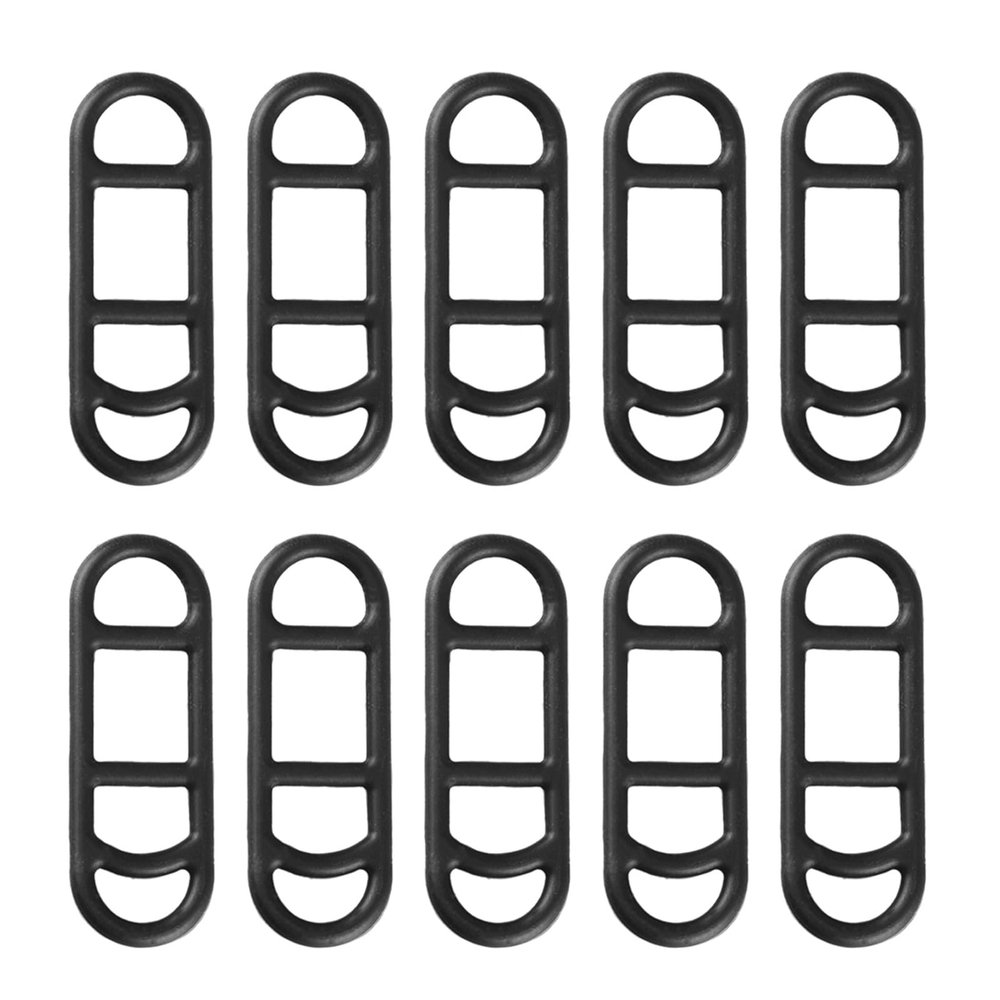Yoetaun 10 Pcs Bike Light Silicone Mount Bands Bicycles Light Fixing Straps Adjustable Elastic Strap for Flashlights Light Bike Silicone Mount Bands Handlebar Accessories