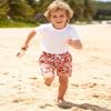 HSTiSan Boys Shorts 2 Piece Quick Dry Beach Short Outdoors Casual Boardshort Pink+Sailboat White 6-7Y/120 view 3