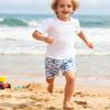 HSTiSan Boys Shorts 2 Piece Quick Dry Beach Short Outdoors Casual Boardshort Pink+Sailboat White 6-7Y/120 view 4