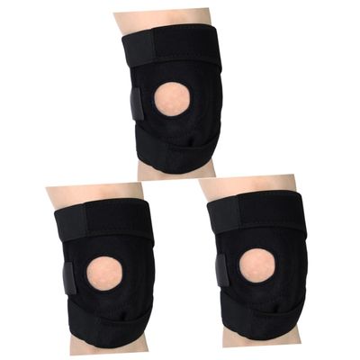 FOMIYES 3pcs Knee Support Brace Sleeve Compression Protector for Running and Hiking Open Patella Design for Injury Recovery and Stability for Outdoor Sports Activities