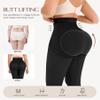 MERYOSZ Butt Lifting Shapewear High Waisted Shapewear Butt Lifting Leggings Black Capr (Black,Medium) view 3