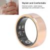 ASHATA Bluetooth Smart Ring Fitness, Health Ring to Monitor Fitness Pedometer Sleep Data, APP Control, Smart Ring for Men Women, Gold (9) view 2