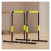 Dip Station, Multifunction Adjustable Dip Stand, Dip Bar 440LBS Loading Capacity, Heavy Duty Parallel Bars for Home Workout, Calisthenics, Strength Training, 60x50x96cm, Green view 1