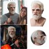 Bagmrteho Realistic Old Man Mask - Latex Wrinkle Face Mask For Halloween Cosplay Party Costume Masquerade Props view 2