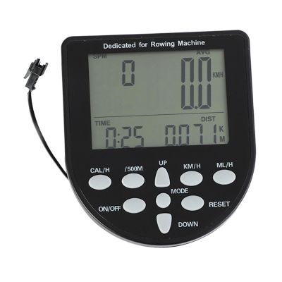 Colaxi Water Resistance Rowing Machine Counter Monitor Timer Meter for Time Distance Display Fitness Bike Treadmills Fan Bikes