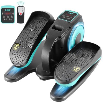 AODI Under Desk Elliptical Machine, Leg Exerciser for Seniors Adults, Adjustable Speeds Elliptical Trainer with Remote, Quiet & Portable Mini Seated Pedal Exerciser for Home Office Use