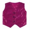 Alvivi Mens Sequin Sleeveless Waistcoat Jazz Dance Sexy Tank Top Irregular Hem Dressy Vest Clubwear Hot Pink C Medium view 4