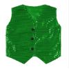 Alvivi Mens Sequin Sleeveless Waistcoat Jazz Dance Sexy Tank Top Irregular Hem Dressy Vest Clubwear Dark Green C Medium view 4