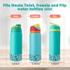 WK IEASON 2Pcs Silicone Boot for Owala Water Bottle, Protective Flask Bottom Cover Base for Owala FreeSip Twist and Flip Flask Water Bottle Accessories-3.35inch Bottom Diameter view 2