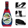 Belize Flag Printed Crossbody Small Sling Backpack Sling Bag Chest Bags Daypack for Travel Sport, 38x20cm view 3
