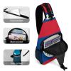 Belize Flag Printed Crossbody Small Sling Backpack Sling Bag Chest Bags Daypack for Travel Sport, 38x20cm view 4