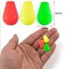 TopHomer 30 Packs Fishing Bobbers Floats Set EVA with Line Sleeve Eye-Catching Color Wave Resistant for Night Fishing Easy to Identity (Red) view 2