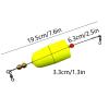 TopHomer Soft Foam Fishing Floats with Swivels for Saltwater Dishing Line, Crappie Panfish Walleyes Trout Fishing Accessories Easy to Install (Bullet Orange) view 2