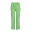 GOKKILRW Womens Linen Casual Cropped Pants Elastic Waisted Wide Leg Drawstring Lounge Loose Fit Lightweight Beach Capri Pants Summer Quick Dry Solid Hiking Yoga Capris A-Green view 3