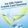 Achiou Cooling Ice Silk Arm Sleeves, Summer UV Sun Protection Compression Sleeves UPF 50+ for Women Volleyball Youth Sports view 2