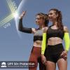 Achiou Cooling Ice Silk Arm Sleeves, Summer UV Sun Protection Compression Sleeves UPF 50+ for Women Volleyball Youth Sports view 3