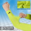 Achiou Cooling Ice Silk Arm Sleeves, Summer UV Sun Protection Compression Sleeves UPF 50+ for Women Volleyball Youth Sports view 4