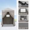 EAGLE PEAK Flex Ultra Compact 5x5 Pop-up Canopy, Sun Shelter, Changing Room, Portable Privacy Canopy Cabana for Pool, Fashion Photoshoots, or Camping, Gray view 2