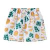 Boys Fashion Beach Shorts Quick Dry Boardshort 2 Piece Athletic Swim Trunks White Yellow Sun+Dark Blue Leaves 9-10Y/140 view 4