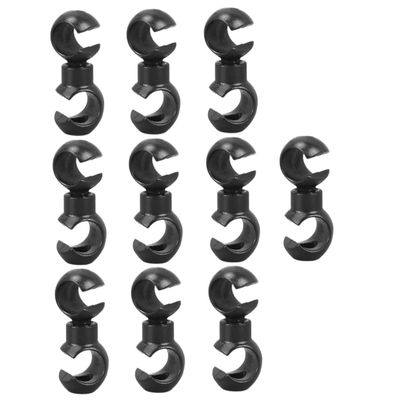 Angoily 40pcs Bike Cable Clips Rotating S-Hook Bike Cable End Caps for Road and Mountain