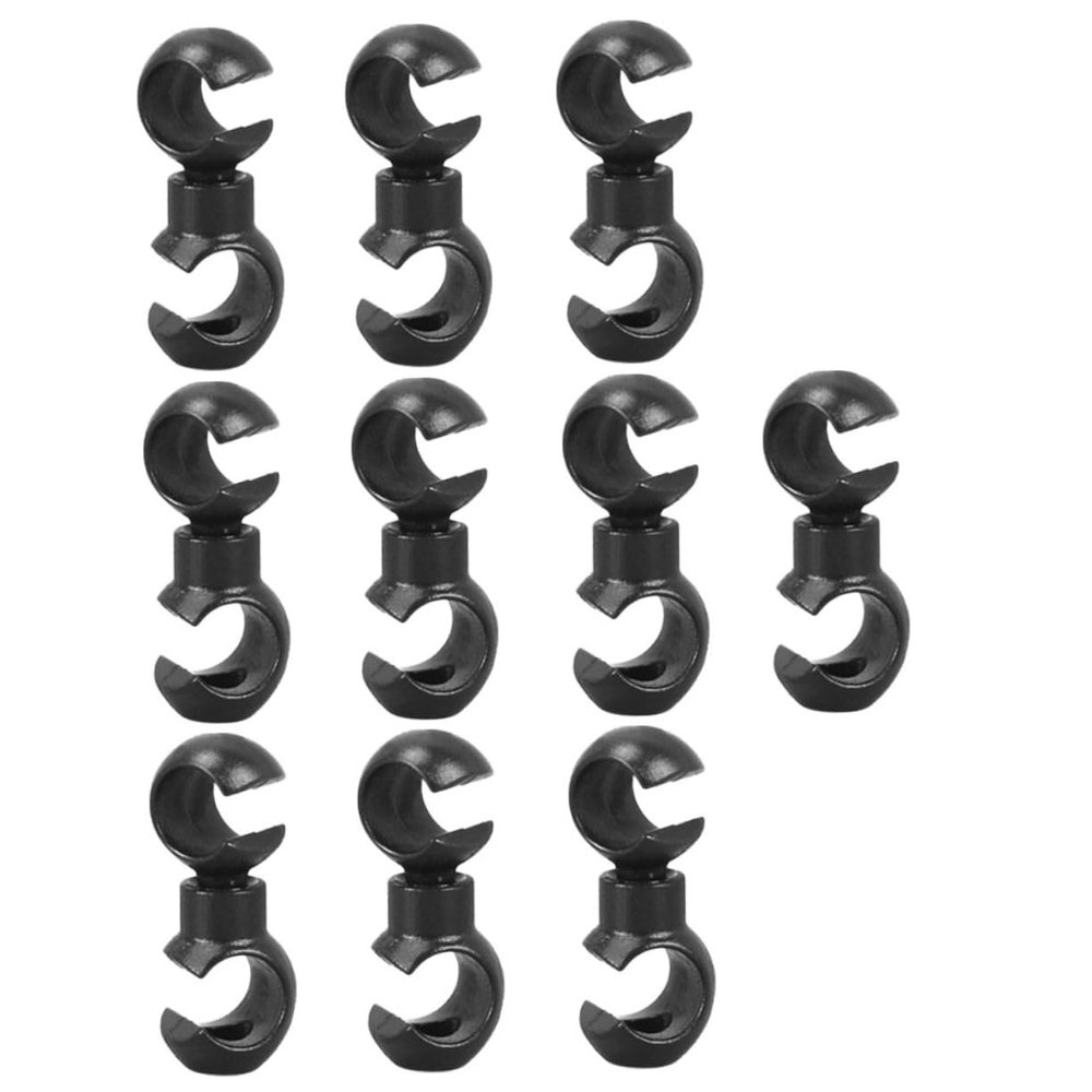 Angoily 40pcs Bike Cable Clips Rotating S-Hook Bike Cable End Caps for Road and Mountain