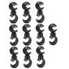 Angoily 40pcs Bike Cable Clips Rotating S-Hook Bike Cable End Caps for Road and Mountain view 1