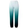 GOKKILRW Womens Linen Cropped Pants Loose Fit Gradient Summer Elastic Waist Solid Roll Up Trendy Work Beach Pull On Capris Mint Green view 4