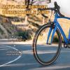 Hycline Road Bike Tires Set: 2-Pack 700x25C(25-622) Folding Replacement Puncture-Resistant Bicycle Tires and 2 Pcs 700x25-28C Inner Tubes Presta Valve with Tire Levers for City Commuter Road view 2