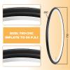 Hycline Road Bike Tires Set: 2-Pack 700x25C(25-622) Folding Replacement Puncture-Resistant Bicycle Tires and 2 Pcs 700x25-28C Inner Tubes Presta Valve with Tire Levers for City Commuter Road view 4