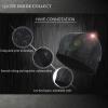 Beisto Fabric Swim Cap for Men Nylon Swim Cap Bathing Cap for Adult Swim Hat Waterproof Swim Cap for Long Hair Men Women, black view 3