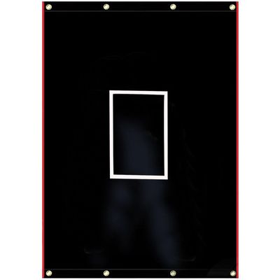 Supvision Batting Cage Backstop with Strike Zone Heavy Duty PVC Coated Oxford Fabric Vinyl Baseball Backstops with Catcher Softball Pitcher Training Equipment Aid 4 x 6 Ft 600D Rectangular