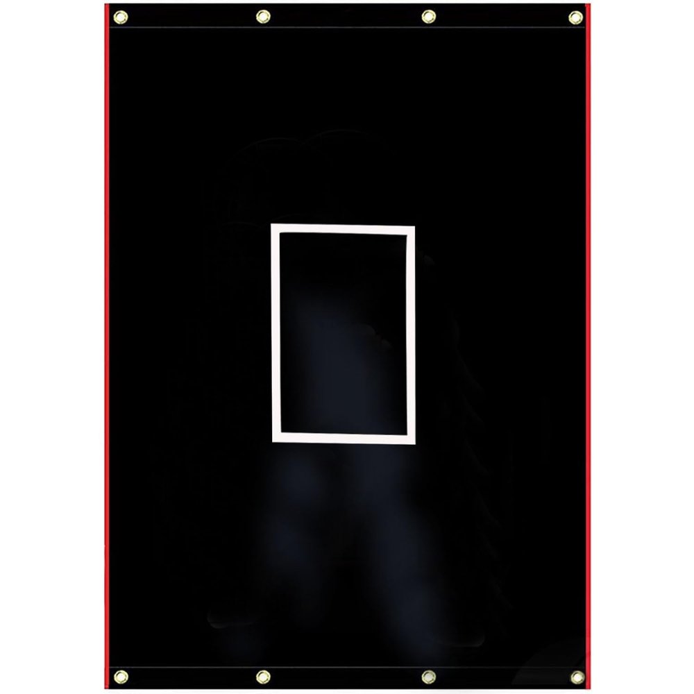 Supvision Batting Cage Backstop with Strike Zone Heavy Duty PVC Coated Oxford Fabric Vinyl Baseball Backstops with Catcher Softball Pitcher Training Equipment Aid 4 x 6 Ft 600D Rectangular