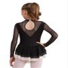 Agoky Girls Long Sleeve Figure Ice Roller Skating Dress Gymnastic Leotard Costume Lyrical Modern Contemporary Dancewear White 12 Years view 4