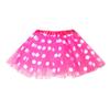 AIMAOMI Skirt Outfits Polka Dot Tulle SkirtGirls Ballet Kids Skirt Toddler Baby Girls Dress Skirt (Hot Pink, 2-8 Years) view 1
