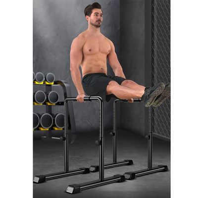 Dip Station Dip Stand Heavy Duty Parallel Bars Adjustable Dip Bar 550LBS Loading Capacity for Home and Garage Gym Calisthenics Strength Training
