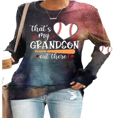 That'S My Grandson Out There Baseball Shirt Thats My Grandson Out There Baseball Shirt Baseball Grandma T Shirt Baseball Grandma Shirt Baseball Lover Funny Shirt Baseball Mom Gift