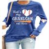 That'S My Grandson Out There Shirt That'S My Grandson Out There Shirt Baseball Shirt Grandma Baseball Shirts For Women Baseball Tshirts Gift For Grandma Funny Saying Print Tshirt Pullover view 1