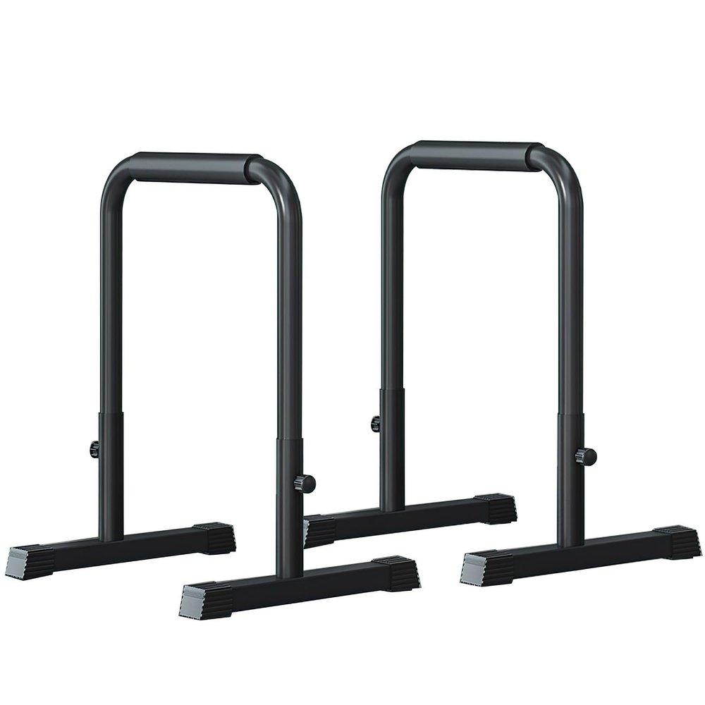 Dip Station Adjustable Dip Stand Heavy Duty Dip Bar, 440LBS Loading Capacity, Parallel Bars for Home Workout, Calisthenics, Gymnastics, Strength Training