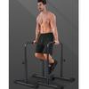 Dip Bar, Dip Station, Heavy Duty Dip Stand, Adjustable Parallel Bars Strength Training Bars 550LBS Loading Capacity for Home Workout Calisthenics Gymnastics, Black view 1