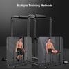 Dip Bar, Dip Station, Heavy Duty Dip Stand, Adjustable Parallel Bars Strength Training Bars 550LBS Loading Capacity for Home Workout Calisthenics Gymnastics, Black view 2