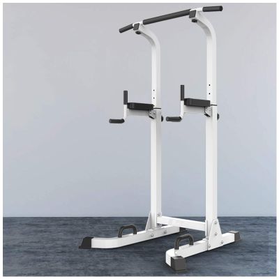 Multi-Function Workout Dip Station for Home Gym Training Fitness Exercise Equipment Professional Adjustable Height Pull/Push Up Bar Tower,