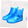 jojofuny 1pair Non-slip Shoe Covers for Men and Women Wear-resistant Rain Overshoes for Outdoor Activities Blue view 3