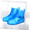 jojofuny 1pair Non-slip Shoe Covers for Men and Women Wear-resistant Rain Overshoes for Outdoor Activities Blue view 4