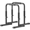 Dip Station, Dip Stand, Heavy Duty Steel Parallel Bars Adjustable Dip Bar 440LBS Loading Capacity for Home Workout Calisthenics Strength Training, 70.5x52x102cm, Black view 1