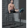 Dip Station, Dip Stand, Heavy Duty Steel Parallel Bars Adjustable Dip Bar 440LBS Loading Capacity for Home Workout Calisthenics Strength Training, 70.5x52x102cm, Black view 2