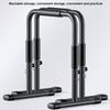 Dip Station, Dip Stand, Heavy Duty Steel Parallel Bars Adjustable Dip Bar 440LBS Loading Capacity for Home Workout Calisthenics Strength Training, 70.5x52x102cm, Black view 3
