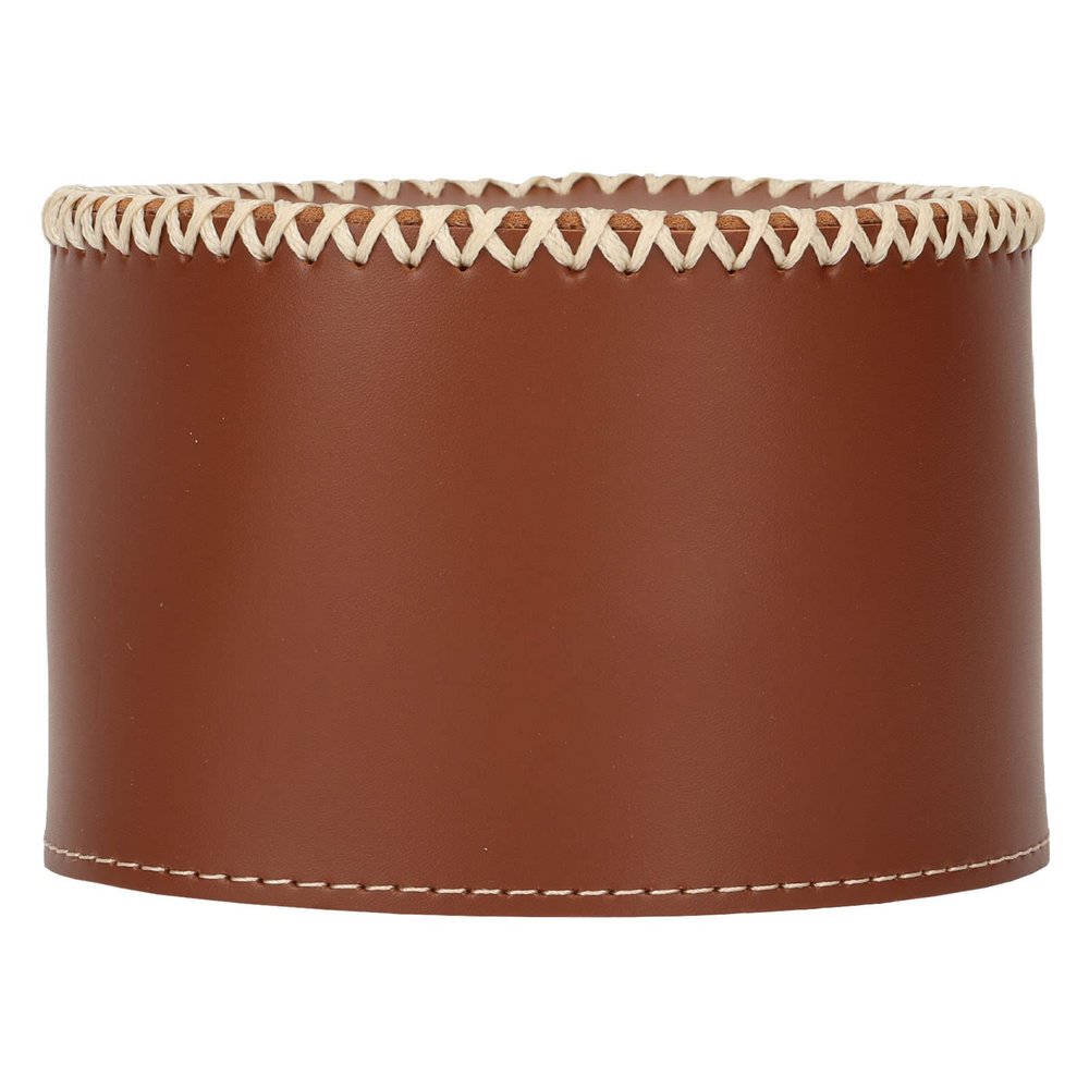 NDNCZDHC Gas Tank Protective Case PU Leather Fuel Cylinder Canister Storage Cover Bag for Outdoor Camping(Dark Brown)