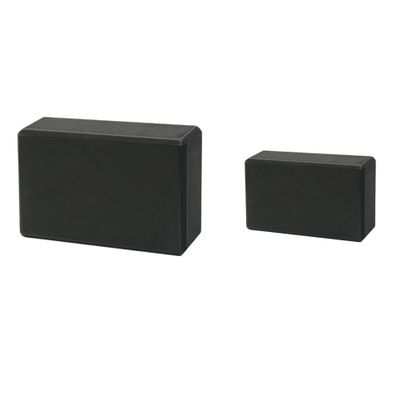 Kenhihi Yoga Block - Unsupported Latex Eva foam - Soft non slip surface with bevel for yoga, pilates, meditation - Yoga accessories for stability, balance and deep stretching (black-2 Pack)